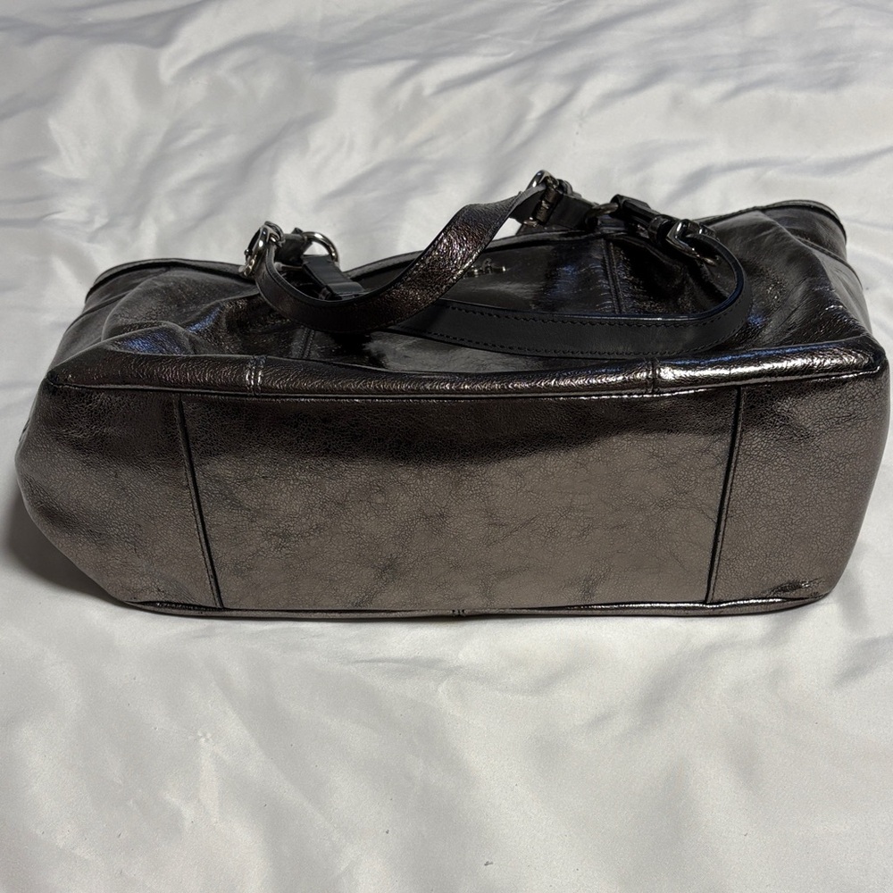 Coach Shimmering Metallic Tote - Picture 5 of 8